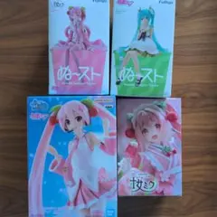 新品未開封 初音ミク 桜ミク フィギュア まとめ売り 4体セット