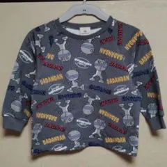 【新品】100 アンパンマン だだんだん 総柄トレーナー