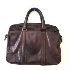 ​【稀少】COACH オールレザー ビジネスバッグ 焦茶 ヴィンテージ 2way