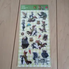 [DAISO] 新品 ズートピア ペタペタシール