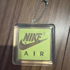 NIKE AIR キーホルダー スクエア型 ライムグリーン