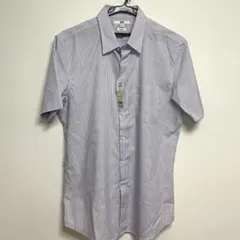 UNIQLOドライイージーケア スリムフィットストライプシャツ　Ｌサイズ　半袖