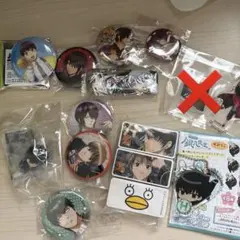 銀魂 斉藤終 アクキー 缶バッジ ラバーストラップ グッズ セット