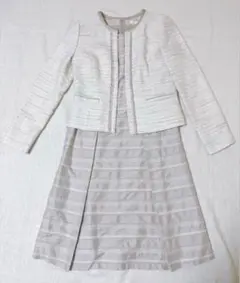 ナチュラルビューティー　フォーマルワンピースセットアップ　ベージュ　七五三