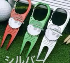 マルボンゴルフ フォーク　マーカー Malbon Golf シルバーのサムネイル
