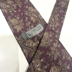 クリスチャンディオール ネクタイ ワインレッド ペイズリー