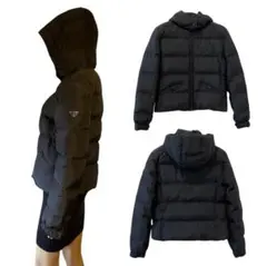 【期間限定セール✨️】PRADA ブラック ダウンジャケット フード付き