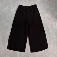 vintage ブラックワイドパンツ 裏地 モード モノトーン ベーシック 古着