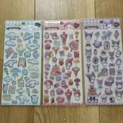 サンリオ　キャンディステッカー4枚セット　シナモ、マイメロ、クロミ