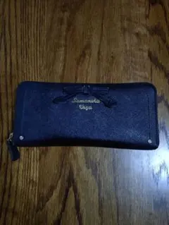 Samantha Vega ブラック長財布 リボン付き