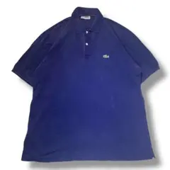 F157　【即購入OK】　LACOSTE　半袖ポロシャツ　2XL　ネイビー
