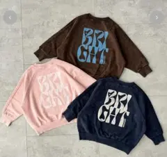 ルルモーメント ロゴトレーナー ピンク 110 タグ付き