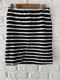 『ビューティーアンドユース』 レディース ボーダー柄 タイトスカート Mサイズ