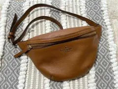 katespade ケイトスペード ボディバッグ ミニバッグ キャメル 本革