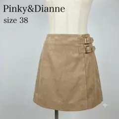 Pinky&Dianne 日本製 スエード調 ミニスカート 美品 38のサムネイル
