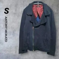 メンズジャケット　ジップアップ ネイビー S　M　アウター　テーラード