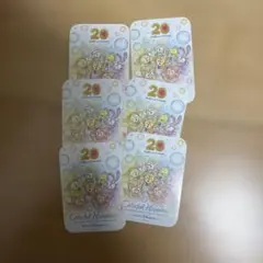 ダッフィーとフレンズ 20周年記念 ステッカー 6枚セット