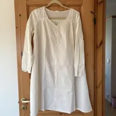 studio Clip ホワイト シャツワンピース 長袖