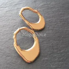 5131◉gold ゴールドピアス フープピアス ボリュームピアス