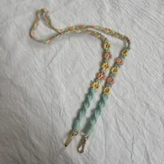 フラワー　ショルダーストラップ