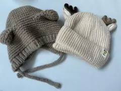 ベビー　帽子　トナカイ　くま