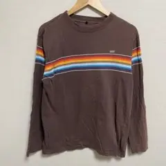 【L296】 VANS ロンT サイズL ブラウン