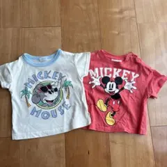 ミッキーマウス Tシャツ 2枚セット