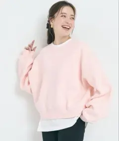 coca ヘビーウェイト 裏起毛スウェット ライトピンク