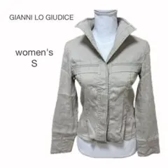 ジャンニロジュディチェ 長袖 ジャケット S 麻混 春夏秋 おでかけ 羽織物