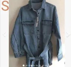 【GU】 デニムオーバーサイズシャツ（長袖）✦ブルー✦Sサイズ