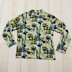 美品　レディース　長袖 ハイネック カットソー 総柄【013】