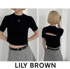 Lily Brown リリーブラウン LB刺繍クロップドトップス 24春夏　新品のサムネイル