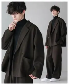 ASTORONOMY リラクシングダブルメルトンテーラードジャケット パンツ