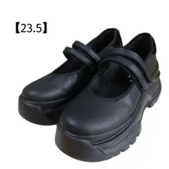 ザラ ZARA 厚底ストラップ バレエフラット 36サイズ(23.5) 黒