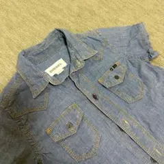 美品✨DIESEL KIDSデニムシャツ 半袖 XXS（100-110相当）