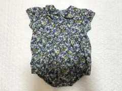 BeBe 花柄 ロンパース リバティサイズ70