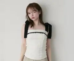 andmary Samantha ribbon tops - メルカリ