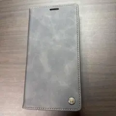 手帳型スマホケース iPhone17promax用　グレー