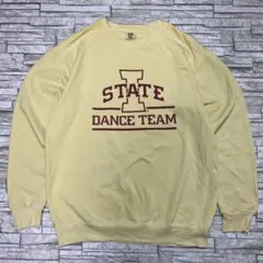 アイオワ州立大学 カレッジスウェット イエロー ダンスチーム USA