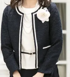 ノーカラージャケット　大きいサイズ