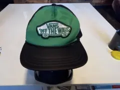 【VANS】バンズ メッシュキャップ OFF THE WALL ロープ付き 緑黒のサムネイル