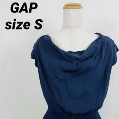 ギャップ S 半袖ワンピース 小柄 キッズ スタイリッシュ ネイビー 夏