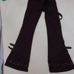 裏起毛　冬用 オッズクローチェ　冬用変則フレア？パンツ