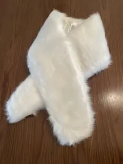 ホワイトファー 着物ショール 成人式　ファーショール