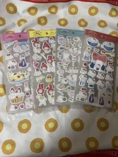 トコロコムギ×サンリオキャラクターズ　ステッカー　4枚セット