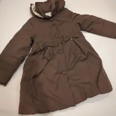 P*C様 ブラウンフリル付きコート 130cm
