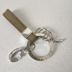 MIKIMOTO ミキモト キーホルダー オリーブグリーン
