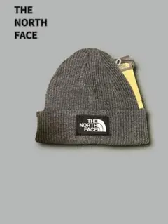 THE NORTH FACE ノースフェイス ボックスロゴ ニット帽 グレー