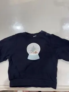 petit main スノードーム刺繍 トレーナー サイズ90