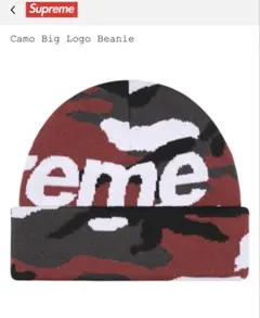 Supreme Camo Big Logo Beanie